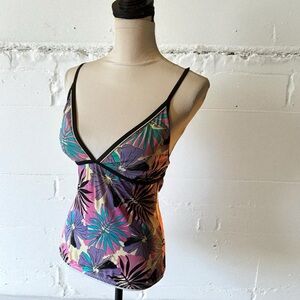 Tankini top Swim top with tie at waistline.